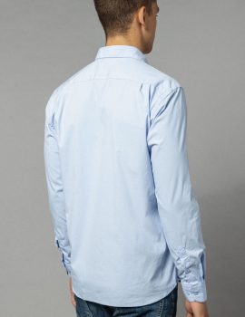 Chemise Popeline Serge Blanco CHL2710 Bleu ciel