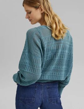 Cardigan en maille pointelle Esprit