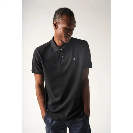 Polo Noir manches courtes Serge Blanco
