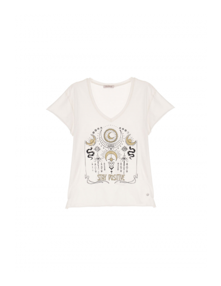 Tee-shirt col V Please