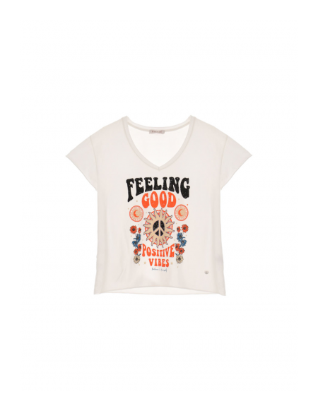 Tee-shirt col V Please